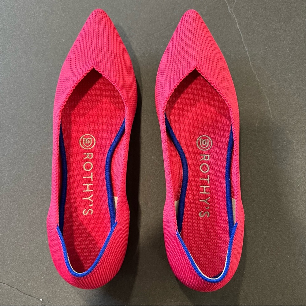 Rothy's Pink pointed toe  Women's flats shoes